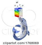 05/18/2022 - 3d Dolphin On A White Background