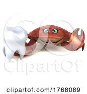 05/18/2022 - 3d Crab On A White Background