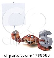 05/18/2022 - 3d Crab On A White Background