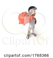 Poster, Art Print Of 3d Asian Boy On A White Background