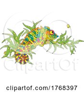 Chameleon on a Branch by Alex Bannykh #COLLC1768397-0056