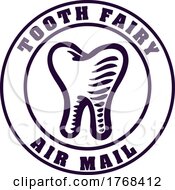 Poster, Art Print Of Tooth Fairy Letter Air Mail Postage Envelope Stamp