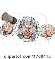 Poster, Art Print Of Judge Cartoon Character