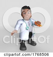 Poster, Art Print Of 3d Cartoon Doctor Character