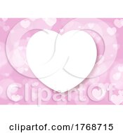 Poster, Art Print Of Valentines Day Background With Bokeh Lights And Hearts Design