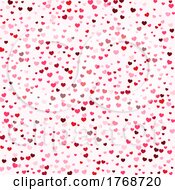 Poster, Art Print Of Valentines Day Background With Hearts Pattern
