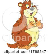 Poster, Art Print Of Happy Groundhog