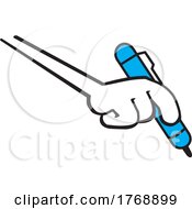 Cartoon Moodie Character Hand Drawing A Line