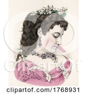 01/25/2022 - Historical Portrait Of A Lady In A Pink Gown