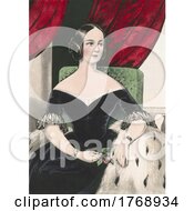 Poster, Art Print Of Historical Portrait Of A Lady Sitting