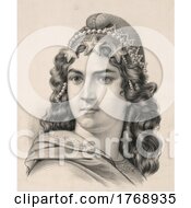 Poster, Art Print Of Historical Portrait Of A Lady Representing Liberty