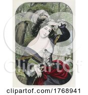 Poster, Art Print Of Historical Portrait Of A Lady In The Woods