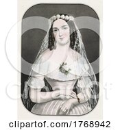 Historical Portrait Of A Bride Touching Her Bracelet