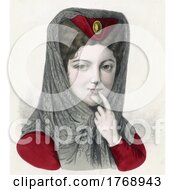 Poster, Art Print Of Historical Portrait Of A Lady In Thought