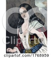 Poster, Art Print Of Historical Portrait Of A Lady Soldier Bride
