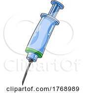 Poster, Art Print Of Cartoon Vaccine Syringe