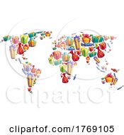 Poster, Art Print Of World Map Of Gifts