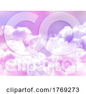 Poster, Art Print Of Sugar Cotton Candy Cloud Background