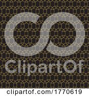 Poster, Art Print Of Golden Circle Patterned Background