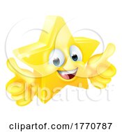 Poster, Art Print Of Star Thumbs Up Happy Emoticon Cartoon Face