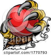 Poster, Art Print Of Tearing Ripping Claw Talon Holding Cricket Ball