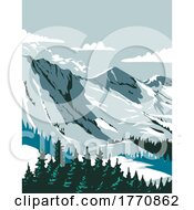 Poster, Art Print Of Alta Ski Area In The Wasatch Mountains In Salt Lake County Utah Wpa Poster Art