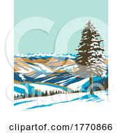 Poster, Art Print Of Beaver Creek Ski Resort Near Avon Colorado Wpa Poster Art