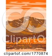 Poster, Art Print Of Fallen Leaf Lake In Fall From Taylor Creek Trail California Usa Wpa Poster Art