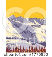 Poster, Art Print Of Snowbird Ski And Summer Resort At Hidden Peak Near Salt Lake City Utah Wpa Poster Art