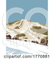 Steamboat Ski Resort In Steamboat Springs In Routt County Colorado WPA Poster Art