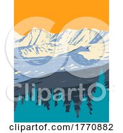 Vail Mountain Ski Area Located In Vail Colorado WPA Poster Art by patrimonio