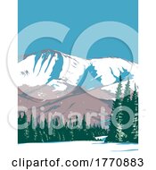 02/16/2022 - Winter Park Ski Resort During Winter Located In Grand County Colorado WPA Poster Art