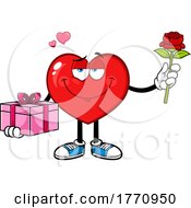 Poster, Art Print Of Cartoon Heart Mascot Character Valentine