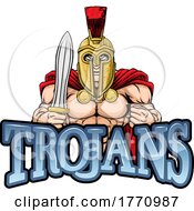 Trojan Spartan Sports Mascot