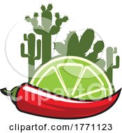 Poster, Art Print Of Cacti Lime And Pepper