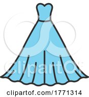 Ball Gown Dress Icon by Vector Tradition SM