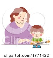 Boy Mom Watch Online Guitar Tutorial Illustration