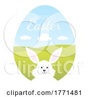 Poster, Art Print Of Cute Easter Bunny Background