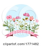 Poster, Art Print Of Floral Easter Background