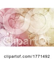 Poster, Art Print Of Elegant Alcohol Ink Background With Glitter Elements