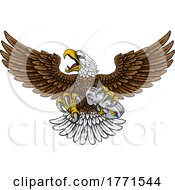 Poster, Art Print Of Bald Eagle Hawk Gamer Video Game Controller Mascot