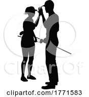Poster, Art Print Of Golfer Golf Sports People In Silhouette