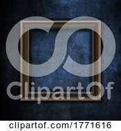 Poster, Art Print Of 3d Blank Picture Frame On A Grunge Background