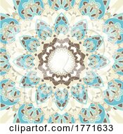 Poster, Art Print Of Decorative Background With An Ethnic Style Pattern Design