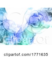 Poster, Art Print Of Elegant Hand Painted Alcohol Ink Painting Design