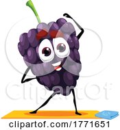 Grapes Doing Yoga by Vector Tradition SM