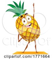 Pineapple Doing Yoga