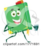 Book Mascot With Coffee by Vector Tradition SM
