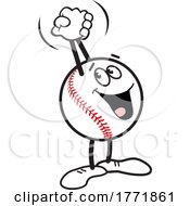 Poster, Art Print Of Cartoon Winner Baseball Cheering