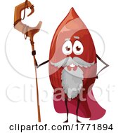 Poster, Art Print Of Almond Wizard Food Character